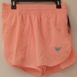 Columbia Coral-Pink Athletic Shorts - Women's Lightweight Run Shorts